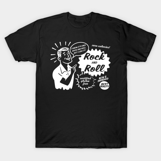 Rock and Roll - light on dark T-Shirt by GeePublic